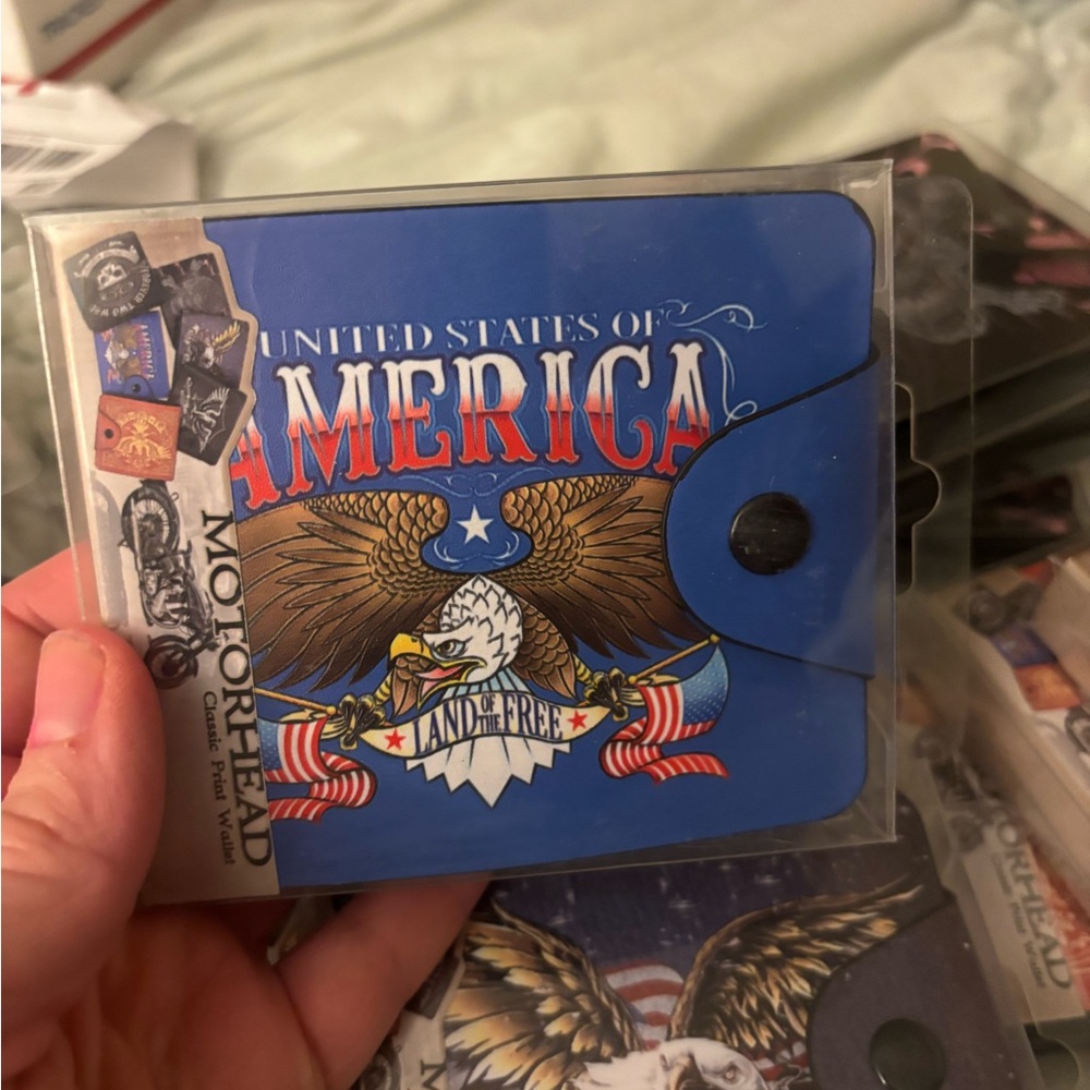 Blue USA Eagle Wallet